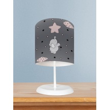 Mekta Home Bebek Ve Çocuk Odası Seksekli Uçan Fil Desenli Abajur