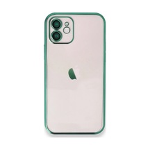 Apple İphone 11 Kılıf Razer Lensli Silikon - Yeşil