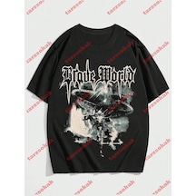 Tarzsokak Model 3345 Erkek Yazlık Yuvarlak Yaka Kısa Kollu Günlük Tişört, Yaz Siyah