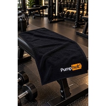 Pumphub Nakışlı Siyah Spor Salonu Havlusu Sporcu Havlusu 50 X 90 Premium Yumuşak Dokulu %100 Organik Pamuk Turuncu - 892890455 Turuncu