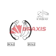 Opel Zafira A Arka Fren Balatasi 2000-2005 Braxıs Ac0057