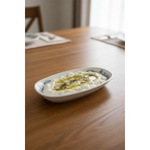 Valencia Oval Kayık Tabak 16cm Dijital Valeria-a Rinart Krem