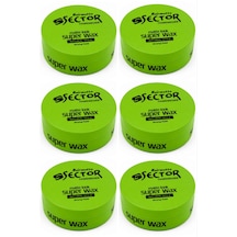 Sector Super Wax Matte Look Strong Hold Mat Vaks 150 Ml X 6 Adet