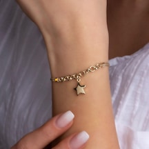 Altın Yıldız Bileklik BL0020 Sarı Altın