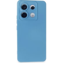Newface - 768 - Xiaomi Redmi Note 13 Pro 5g Kılıf Nano İçi Kadife Silikon - Csmo-tex - - Mavi
