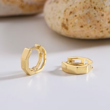 Goldkupe 14 Ayar Altıgen Minik Halka Altın Küpe 1,31 Gr-3025