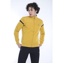Erkek Spor, 4 Cepli, Dik Yaka, 4 Mevsim, Süper 2 İplik Hardal Eşo Hardal