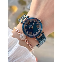 Daniel Klein Seramik Kordon Taşlı Kadran 2 Yıl Garantili 3 Atm Kadın Kol Saati+bileklik Hediyeli Sm6 Rose Gold