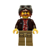 Aksesuar Moc Custom Minifigür Minifigure Kaşif Çılgın Pilot Sakallı Steampunk