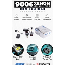 S-dizayn Pro Luminar Led Xenon 9006 / 60w / 12000lm / 7000k A+ Kalite
