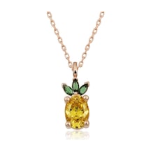 Gümüş Ananas Figür Meyve Kolye