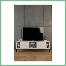 Bşkvirgo Linya Tv Sehpası Suntalam Beyaz 160x35 Cm Bsk2026
