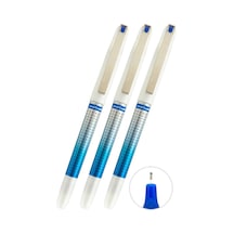 Mavi Pilot Kalem 3 Adet Uniball Eye Needle 0.7 Mm İğne Uçlu Pilot Kalem Ub-187s İğne Uçlu Likit Mürekkepli Pilot Kalem Mavi