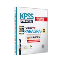 Kpss Ön Lisans-ortaöğretim Türkçenin Kara Kutusu Vip Paragraf 3 Ö