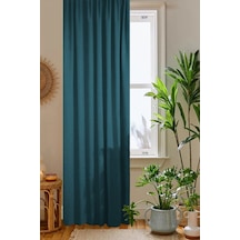 Home Color Home Petrol Petek Kadife Dokulu Fon Perde Düz Dikişli Ekstrafor Büzgü 1.sınıf Kalite Diğer
