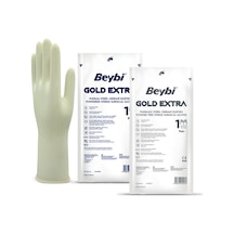 Beybi Gold Extra Pudrasız Steril Cerrahi Eldiven 50'li 8.5