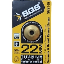 Sgs Seramik-Granit Kesme Elması Titanyum 22 MM Sgs146