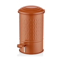 The Mia Prizma Çöp Kovası Banyo Terracota 5 Lt Beyaz