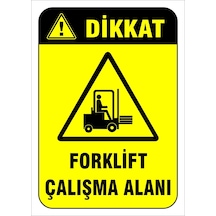 Forklift Çalışma Alanı Levhası Levha Vim 010 70x100 Cm Sticker