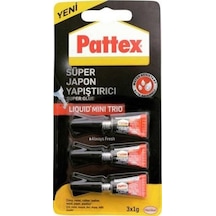 Pattex Süper Japon Mini Trio Blister 1g 3 Lü