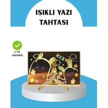 Silinebilir Led Mesaj Tahtası 7 Renkli Kalem Dahil Sarı