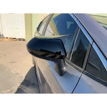 Toyota Corolla Uyumlu 2019+ Batman Ayna Kapağı - Piano  Black