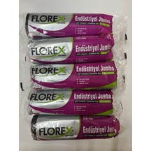 Florex 80X110 Jumbo Endüstriyel Çöp Poşedi 5 Adet