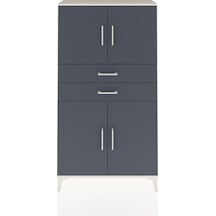 Arges Dolap 3 Raflı 2 Çekmeceli 4 Kapaklı 88x30x163 Aytaşı-antrasit Aytası Arges Dolap 3 Raflı 2 Çekmeceli 4 Kapaklı 88x30x163 Aytaşı-antrasit Aytası
