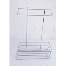 Mutfak Düzenleyici Organizer Havluluk Çay Kahve Standı Krom N1125853
