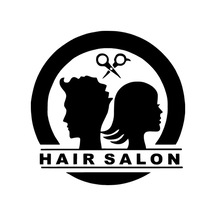 Hair Salon Sticker 10 X 10 Cm