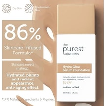 The Purest Solutions Nemlendirici & Canlandırıcı Serum Fondöten Spf 50, 30 Mililitre Orta/koyu Ton