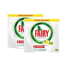 Fairy Hepsi Bir Arada Limon Kokulu Bulaşık Makinesi Kapsülü 2 x 100 Tablet