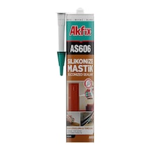 Aa017 Akfix As606 Silikonize Akrilik Mastik 500gr Antrasit Gri