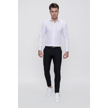 Efor P 1086 Slim Fit Siyah Spor Pantolon Siyah