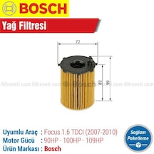 Ford Focus 1.6 Tdcı Bosch Yağ Filtresi 2007-2010