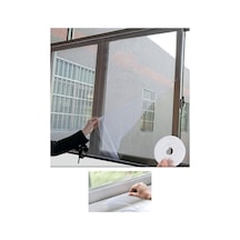 Büyük Pencere Sinekliği Çift Kanat Yapışkanlı Sineklik 125x150 Yapışkanlı Sineklik Tülü Cırt Bantlı