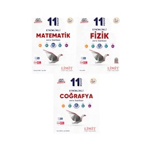 Limit 2027 11. Sınıf Matematik + Fizik + Coğrafya Soru Bankası Seti 3 Kitap Maarif Model