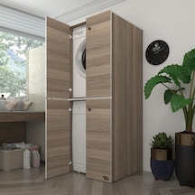 Kenzlife Çamaşır-Bulaşık Makinesi Dolabı Kapaklı Roksana Crd 180* Çok Renkli