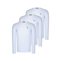 Üçlü Set T8588 Dewberry Yuvarlak Yaka Erkek Sweatshırt-beyaz-beyaz-beyaz Beyaz-beyaz-beyaz