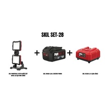 Skıl Set-28 Skıl Powertools 3157ca Akülü Çift Kafalı Led Işık 1800 Lümen+skıl 3104aa 4,ah Li Batarya Promo+skıl 3122aa 2,4 A Şarj Cihazı