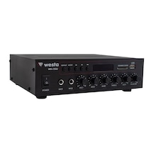 Westa Wm-750u 80 Watt 100v-70v Mini 4-16 Ohm Usb-sd-bluetooth 2 Mikrofon Girişli Trafolu Anfi