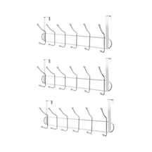 3 Adet Kapı Arkası 12'li Metal Askı Fma07225 Metal Metalik Tr Diğer