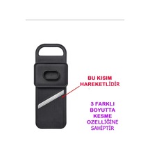 Tr 365+ Rende Ve Dilimleme Aparatı, Paslanmaz Çelik Bıçak, Siyah Diğer