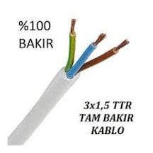 Çarkıt Cmk Cable 3X1,5 Ttr Çok Telli Kablo Tam Kesit %100 Bakır