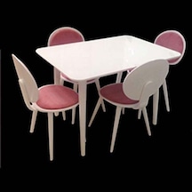 Masa Sandalye Retro Papel Takım Model Kayın Torna Kaplama Sandalye Sabit Parlak Beyaz El Yapım