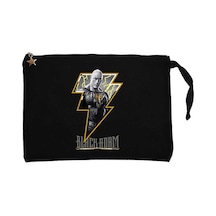 Black Adam Logo Siyah Clutch Astarlı Cüzdan / El Çantası Siyah