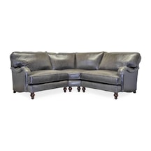 Hanelmobilya Hanel Mobilya Englısh Arm Köşe Koltuk Gri Suni Deri