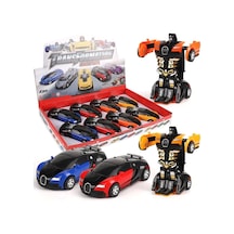 Kns-2016-5 Sürtmeli Robota Dönüşen Araba -vardem Oyuncak