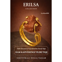 Sertifikalı Sinir Sistemi Topraklanma  Yüzüğü Ham Kahvere Çok Renkli
