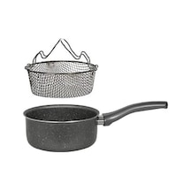 Mehtap Granit Kızırtma Tavası Kapaksız 22 Cm